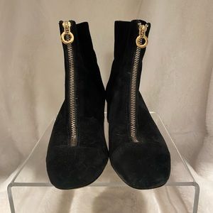 Tory Burch black suede booties